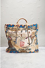 FWRD Renew Chanel Graffiti Printed Canvas Street Tote Bag in Multi, view 3, click to view large image.