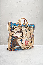 FWRD Renew Chanel Graffiti Printed Canvas Street Tote Bag in Multi, view 4, click to view large image.