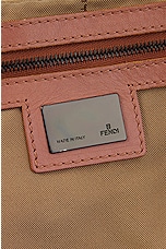 FWRD Renew Fendi Zucca Mama Baguette Shoulder Bag in Pink, view 5, click to view large image.