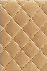 FWRD Renew Chanel Quilted Lambskin Shoulder Bag in Beige, view 8, click to view large image.