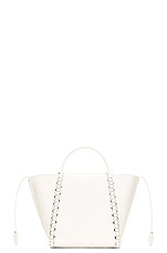 FWRD Renew ALA&Iuml;A Hinge Bag in Blanc Optique, view 2, click to view large image.