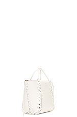 FWRD Renew ALA&Iuml;A Hinge Bag in Blanc Optique, view 3, click to view large image.