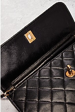 FWRD Renew Chanel Vintage Black Top Handle Quilted Shoulder Bag in Black, view 7, click to view large image.