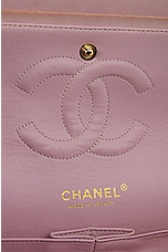 FWRD Renew Chanel Quilted Double Flap Chain Shoulder Bag in Pink, view 5, click to view large image.