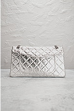 FWRD Renew Chanel Metallic Re-Issue 2.55 Flap Bag in Silver, view 3, click to view large image.