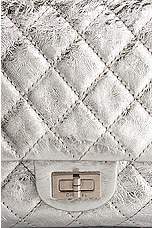 FWRD Renew Chanel Metallic Re-Issue 2.55 Flap Bag in Silver, view 6, click to view large image.