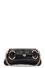 FWRD Renew Gucci Tom Ford Giant Horsebit Shoulder Bag in Black | FWRD