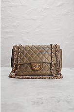 FWRD Renew Chanel Small Jute &quot;Vibrato&quot; Rainbow Coated Canvas Quilted Flap Bag GHW in Multi, view 2, click to view large image.