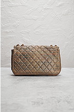 FWRD Renew Chanel Small Jute &quot;Vibrato&quot; Rainbow Coated Canvas Quilted Flap Bag GHW in Multi, view 3, click to view large image.
