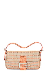 FWRD Renew Fendi Woven Leather Baguette Shoulder Bag in Multi, view 1, click to view large image.