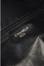 FWRD Renew Chanel Lambskin 2 Way Boston Bag in Black, view 5, click to view large image.