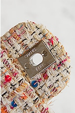 FWRD Renew Chanel Medium Quilted Tweed Double Flap Chain Shoulder Bag in Multi, view 8, click to view large image.