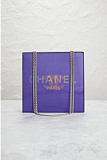 FWRD Renew Chanel Hologram Chain Shoulder Bag in Purple, view 2, click to view large image.