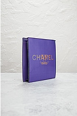 FWRD Renew Chanel Hologram Chain Shoulder Bag in Purple, view 4, click to view large image.