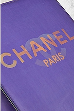 FWRD Renew Chanel Hologram Chain Shoulder Bag in Purple, view 6, click to view large image.