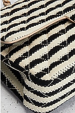 FWRD Renew Chanel Medium Quilted Sailor Double Flap Chain Shoulder Bag in Black & White, view 8, click to view large image.