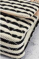 FWRD Renew Chanel Medium Quilted Sailor Double Flap Chain Shoulder Bag in Black & White, view 9, click to view large image.