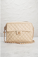 FWRD Renew Chanel Large Pocket Camera Bag in White, view 2, click to view large image.