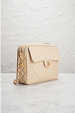 FWRD Renew Chanel Large Pocket Camera Bag in White, view 4, click to view large image.
