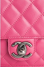 FWRD Renew Chanel Quilted Lambskin Wallet On Chain Bag in Pink, view 6, click to view large image.