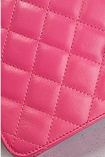 FWRD Renew Chanel Quilted Lambskin Wallet On Chain Bag in Pink, view 8, click to view large image.