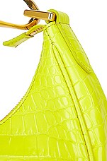 FWRD Renew TOM FORD Bianca Mini Hobo Bag in Acid Yellow Croc, view 7, click to view large image.