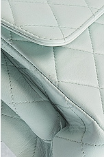 FWRD Renew Chanel Coco Mark Quilted Lambskin Doubleflap Handbag in Mint, view 9, click to view large image.