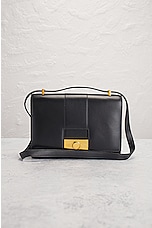 FWRD Renew Hermes 1972 Box Shoulder Bag in Black, view 2, click to view large image.