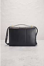 FWRD Renew Hermes 1972 Box Shoulder Bag in Black, view 3, click to view large image.