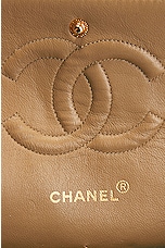 FWRD Renew Chanel Medium Quilted Lambskin Classic Double Flap Shoulder Bag in Beige, view 5, click to view large image.