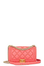 FWRD Renew Chanel Medium Boy Bag in Pink, view 1, click to view large image.