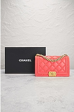 FWRD Renew Chanel Medium Boy Bag in Pink, view 10, click to view large image.