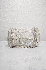 FWRD Renew Chanel Quilted Chain Shoulder Bag in Silver, view 2, click to view large image.
