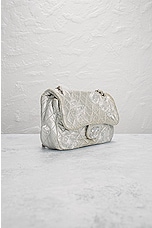 FWRD Renew Chanel Quilted Chain Shoulder Bag in Silver, view 4, click to view large image.