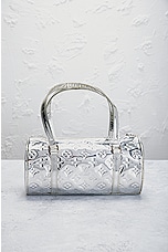 FWRD Renew Louis Vuitton Monogram Miroir Papillon Handbag in Silver, view 3, click to view large image.