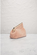 FWRD Renew Fendi Shearling First Bag in Beige, view 4, click to view large image.