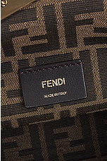 FWRD Renew Fendi Shearling First Bag in Beige, view 5, click to view large image.