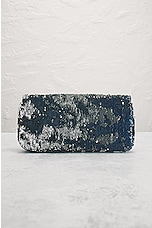 FWRD Renew Chanel Sequin Chain Shoulder Bag in Black, view 3, click to view large image.