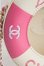 FWRD Renew Chanel Cruise Line Float Chain Shoulder Bag in Pink, view 6, click to view large image.
