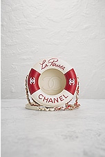 FWRD Renew Chanel Cruise Line Float Chain Shoulder Bag in Red, view 2, click to view large image.