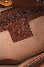 FWRD Renew Gucci Diana Bamboo Leather Handbag in Brown, view 5, click to view large image.