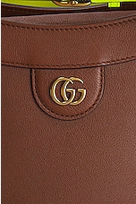 FWRD Renew Gucci Diana Bamboo Leather Handbag in Brown, view 6, click to view large image.