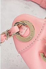 FWRD Renew Chanel Bi Classic Quilted Lambskin Waist Bag in Pink, view 8, click to view large image.