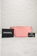 FWRD Renew Chanel Bi Classic Quilted Lambskin Waist Bag in Pink, view 9, click to view large image.