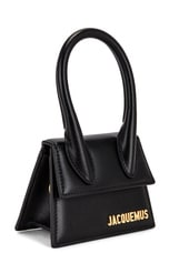 FWRD Renew JACQUEMUS Le Chiquito Bag in Black, view 3, click to view large image.