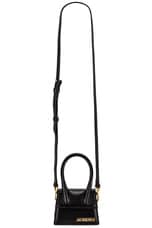FWRD Renew JACQUEMUS Le Chiquito Bag in Black, view 5, click to view large image.