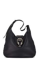 FWRD Renew Gucci Dionysus Hobo Shoulder Bag in Black, view 1, click to view large image.