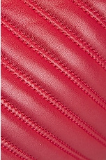 FWRD Renew Chanel Quilted V Stitched Chevron Lambskin Shoulder Bag in Red, view 8, click to view large image.