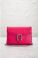 FWRD Renew Gucci Dionysus Chain Shoulder Bag in Pink, view 2, click to view large image.