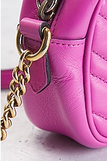 FWRD Renew Gucci GG Marmont Shoulder Bag in Pink, view 8, click to view large image.